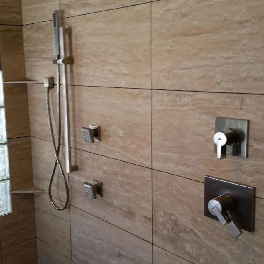 Shower fixture installation for Water Heater Replacement in Abington